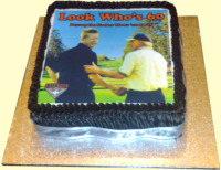 Golf Cake, is he really with "The Shark"? .....