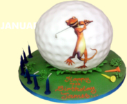 Golfing Lizard. Very clever